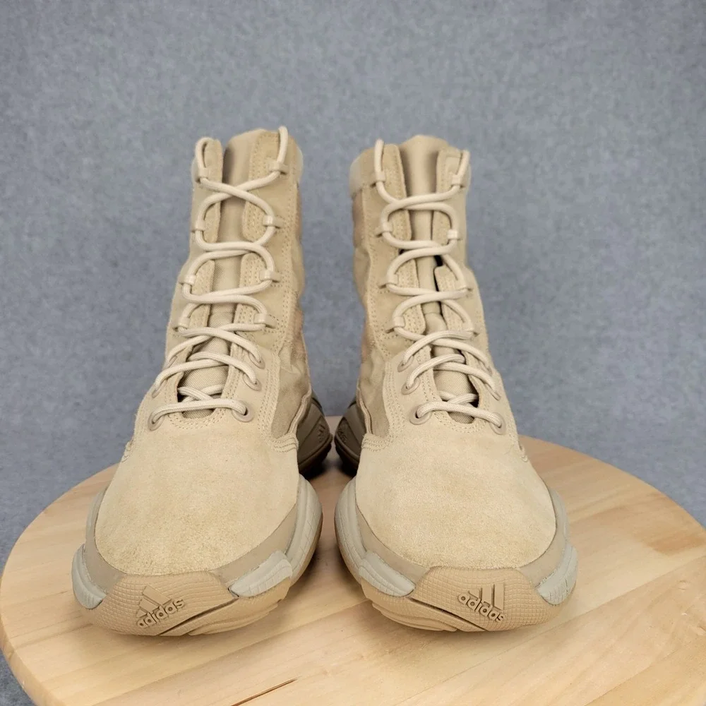 Adidas Yeezy 500 High Tactical Boot Mens 9 Sand Tan IF7549 Suede Mesh Utility